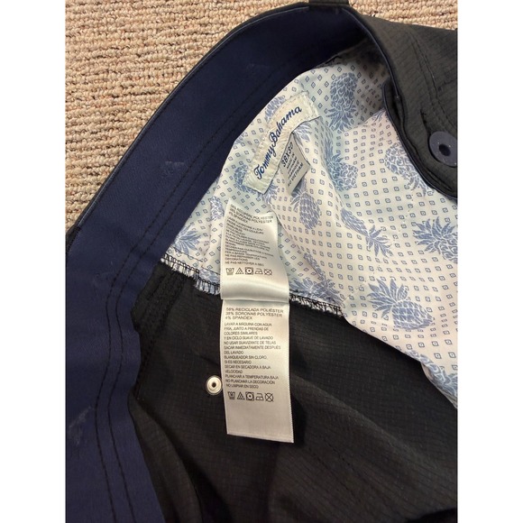 Tommy Bahama Mens Pants 38x29 Black Performance Golf Coast Island Zone Stretch - Picture 8 of 13